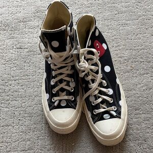 Comme des garçons converse - polka dotted